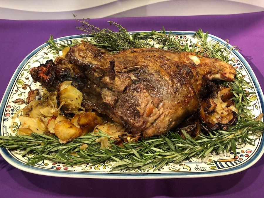 Roast Lamb and Vegetable Gratin